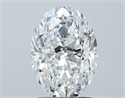 Natural Diamond 2.01 Carats, Oval with  Cut, E Color, VS2 Clarity and Certified by GIA