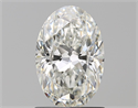 Diamante Natural 1.22 quilates, Ovalado , Color H, claridad SI1 y certificado GIA