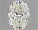 Natural Diamond 0.70 Carats, Oval with  Cut, K Color, SI1 Clarity and Certified by GIA