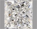 Natural Diamond 1.90 Carats, Princess with  Cut, G Color, VVS2 Clarity and Certified by GIA