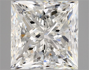 Picture of Natural Diamond 1.90 Carats, Princess with  Cut, G Color, VVS2 Clarity and Certified by GIA