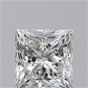 Natural Diamond 1.70 Carats, Princess with  Cut, F Color, SI1 Clarity and Certified by GIA