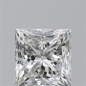 Picture of Natural Diamond 1.70 Carats, Princess with  Cut, F Color, SI1 Clarity and Certified by GIA