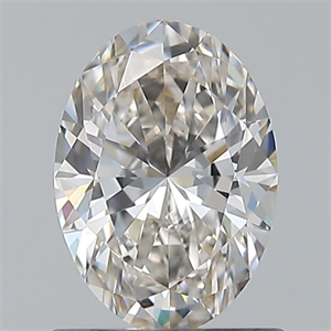Picture of Natural Diamond 0.75 Carats, Oval with  Cut, H Color, VVS2 Clarity and Certified by GIA