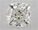 Natural Diamond 1.01 Carats, Cushion with  Cut, H Color, SI1 Clarity and Certified by GIA