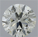 Natural Diamond 0.90 Carats, Round with Excellent Cut, I Color, VS1 Clarity and Certified by IGI