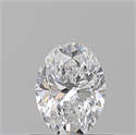 Natural Diamond 0.50 Carats, Oval with  Cut, D Color, VS2 Clarity and Certified by GIA