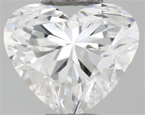 Foto Diamante Natural 0.37 quilates, Corazón , Color F, claridad IF y certificado GIA de