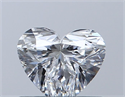 Natural Diamond 0.47 Carats, Heart with  Cut, D Color, VVS1 Clarity and Certified by GIA