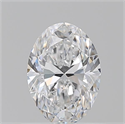 Natural Diamond 0.73 Carats, Oval with  Cut, D Color, VVS1 Clarity and Certified by GIA