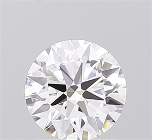 Picture of Lab Grown Diamond 1.08 Carats, Round with Ideal Cut, D Color, VVS2 Clarity and Certified by IGI