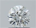 Natural Diamond 0.70 Carats, Round with Excellent Cut, H Color, SI1 Clarity and Certified by GIA