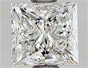 Natural Diamond 0.91 Carats, Princess with  Cut, H Color, VVS1 Clarity and Certified by GIA