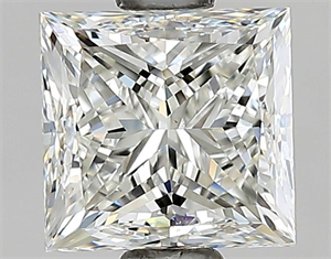 Picture of Natural Diamond 0.91 Carats, Princess with  Cut, H Color, VVS1 Clarity and Certified by GIA