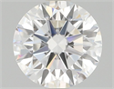 Natural Diamond 0.76 Carats, Round with Excellent Cut, F Color, VVS1 Clarity and Certified by GIA