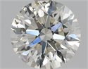 Natural Diamond 1.01 Carats, Round with Excellent Cut, I Color, SI2 Clarity and Certified by HRD