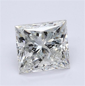 Foto Diamante Natural 1.21 quilates, Princesa , Color H, claridad SI1 y certificado GIA de