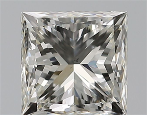 Picture of Natural Diamond 0.70 Carats, Princess with  Cut, J Color, VS2 Clarity and Certified by GIA
