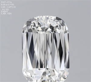 Picture of Natural Diamond 0.30 Carats, Cushion with  Cut, G Color, VS1 Clarity and Certified by GIA