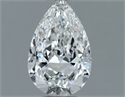 Natural Diamond 0.50 Carats, Pear with  Cut, F Color, VS2 Clarity and Certified by GIA