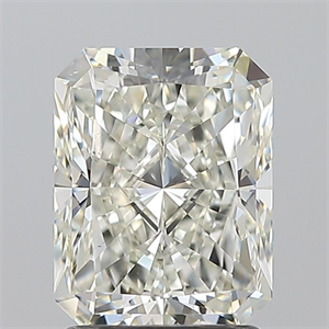Picture of Natural Diamond 2.01 Carats, Radiant with  Cut, J Color, VS2 Clarity and Certified by GIA