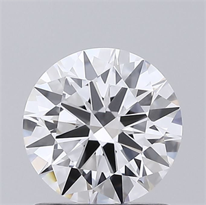 Picture of Lab Grown Diamond 1.06 Carats, Round with Ideal Cut, D Color, VVS2 Clarity and Certified by IGI