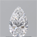 Natural Diamond 0.51 Carats, Pear with  Cut, D Color, SI1 Clarity and Certified by GIA