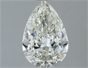 Natural Diamond 1.00 Carats, Pear with  Cut, I Color, VVS2 Clarity and Certified by IGI