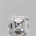 Natural Diamond 0.93 Carats, Asscher with  Cut, G Color, VS2 Clarity and Certified by GIA