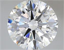 Lab Grown Diamond 5.09 Carats, Round with Ideal Cut, E Color, VVS2 Clarity and Certified by IGI