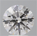 Lab Grown Diamond 3.09 Carats, Round with Ideal Cut, F Color, VVS2 Clarity and Certified by IGI
