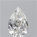 Natural Diamond 0.50 Carats, Pear with  Cut, F Color, VS2 Clarity and Certified by GIA