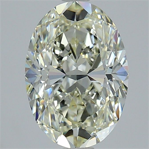 Foto Diamante Natural 3.09 quilates, Ovalado , Color J, claridad VS1 y certificado IGI de
