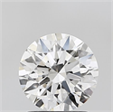 Lab Grown Diamond 1.33 Carats, Round with Ideal Cut, F Color, SI1 Clarity and Certified by IGI