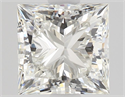 Natural Diamond 0.91 Carats, Princess with  Cut, I Color, VVS1 Clarity and Certified by GIA