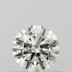 Picture of Natural Diamond 0.50 Carats, Round with Excellent Cut, I Color, SI2 Clarity and Certified by IGI