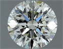 Natural Diamond 0.80 Carats, Round with Very Good Cut, J Color, SI1 Clarity and Certified by IGI