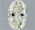 Natural Diamond 0.40 Carats, Oval with  Cut, K Color, VS1 Clarity and Certified by IGI