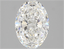 Natural Diamond 2.01 Carats, Oval with  Cut, F Color, SI1 Clarity and Certified by GIA