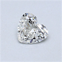Natural Diamond 0.40 Carats, Heart with  Cut, H Color, VS2 Clarity and Certified by GIA
