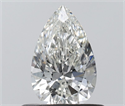 Diamante Natural 0.51 quilates, De pera , Color G, claridad IF y certificado IGI