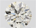 Natural Diamond 0.90 Carats, Round with Very Good Cut, I Color, SI1 Clarity and Certified by IGI