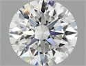 Del inventario de diamantes de laboratorio, 2.10 quilates, Redondo , Color F, claridad VVS2 y certificado IGI