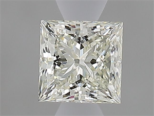 Picture of Natural Diamond 0.53 Carats, Princess with  Cut, K Color, VVS2 Clarity and Certified by GIA