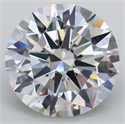 Lab Grown Diamond 4.24 Carats, Round with Ideal Cut, D Color, VVS2 Clarity and Certified by IGI