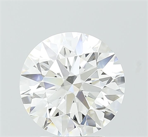Picture of Lab Grown Diamond 2.53 Carats, Round with Ideal Cut, D Color, VVS2 Clarity and Certified by IGI