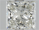 Natural Diamond 1.60 Carats, Princess with  Cut, K Color, SI2 Clarity and Certified by GIA