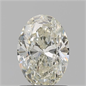 Natural Diamond 1.20 Carats, Oval with  Cut, K Color, SI1 Clarity and Certified by GIA