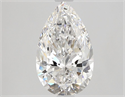 Diamante Natural 1.30 quilates, De pera , Color E, claridad VVS1 y certificado GIA