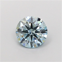 Picture of Lab Grown Diamond 1.20 Carats, Round with Ideal Cut, Fancy Intense Blue Color, VVS2 Clarity and Certified by IGI
